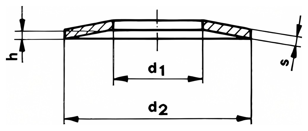 DIN 2093 – Technical drawing