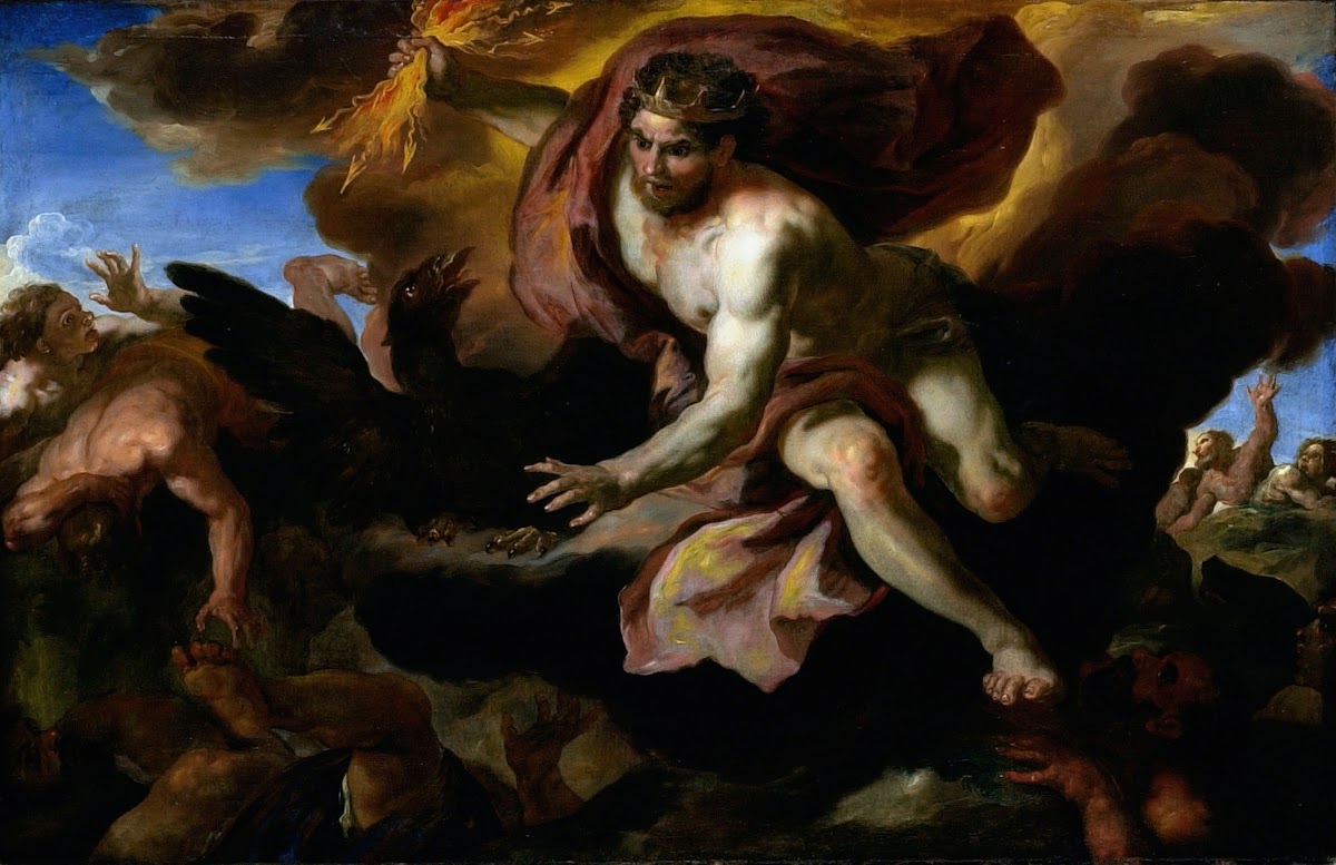 Jove Casts His Thunderbolts At The Rebellious Giants 1690