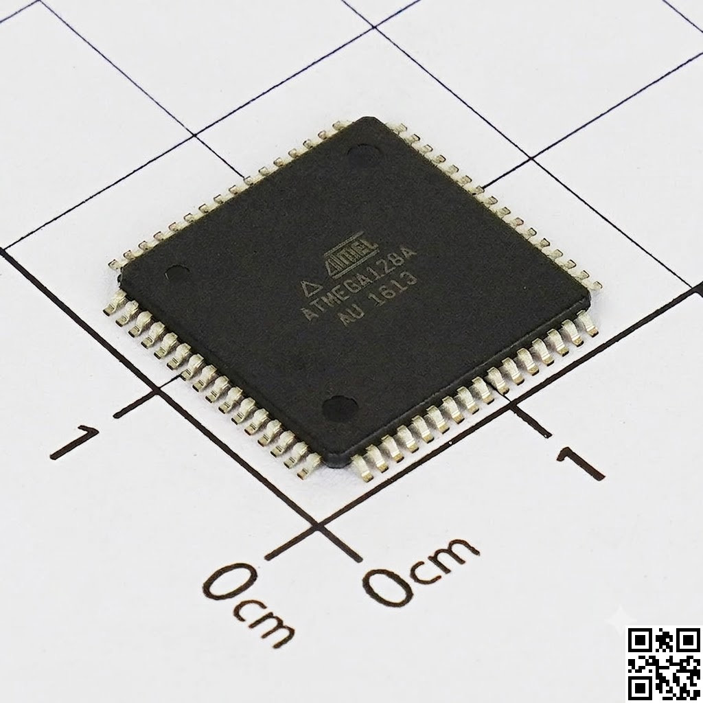 ATMEGA128A-AU, 8-Bit AVR Microcontroller, 16MHz, 128KB FLASH, 64-TQFP