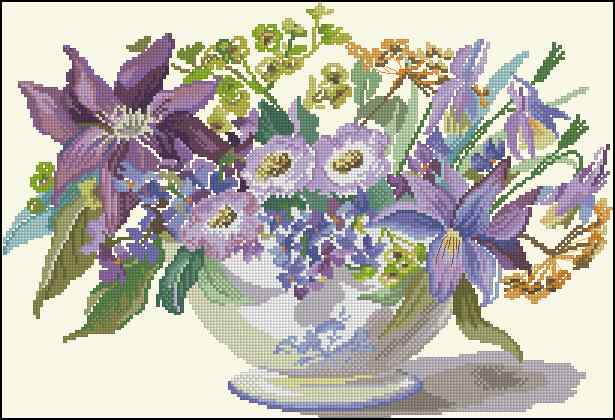 CMP 170342 Composition With Clematis