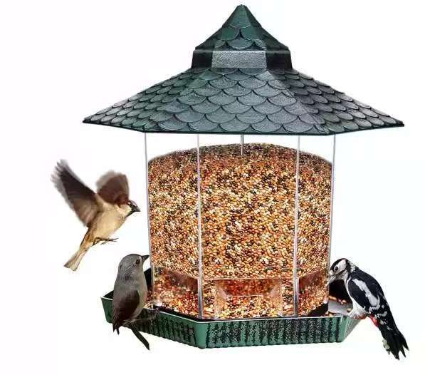 Hanging Metal Bird Feeder Station