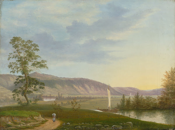 Blick auf die Elbe bei Dresden 1825