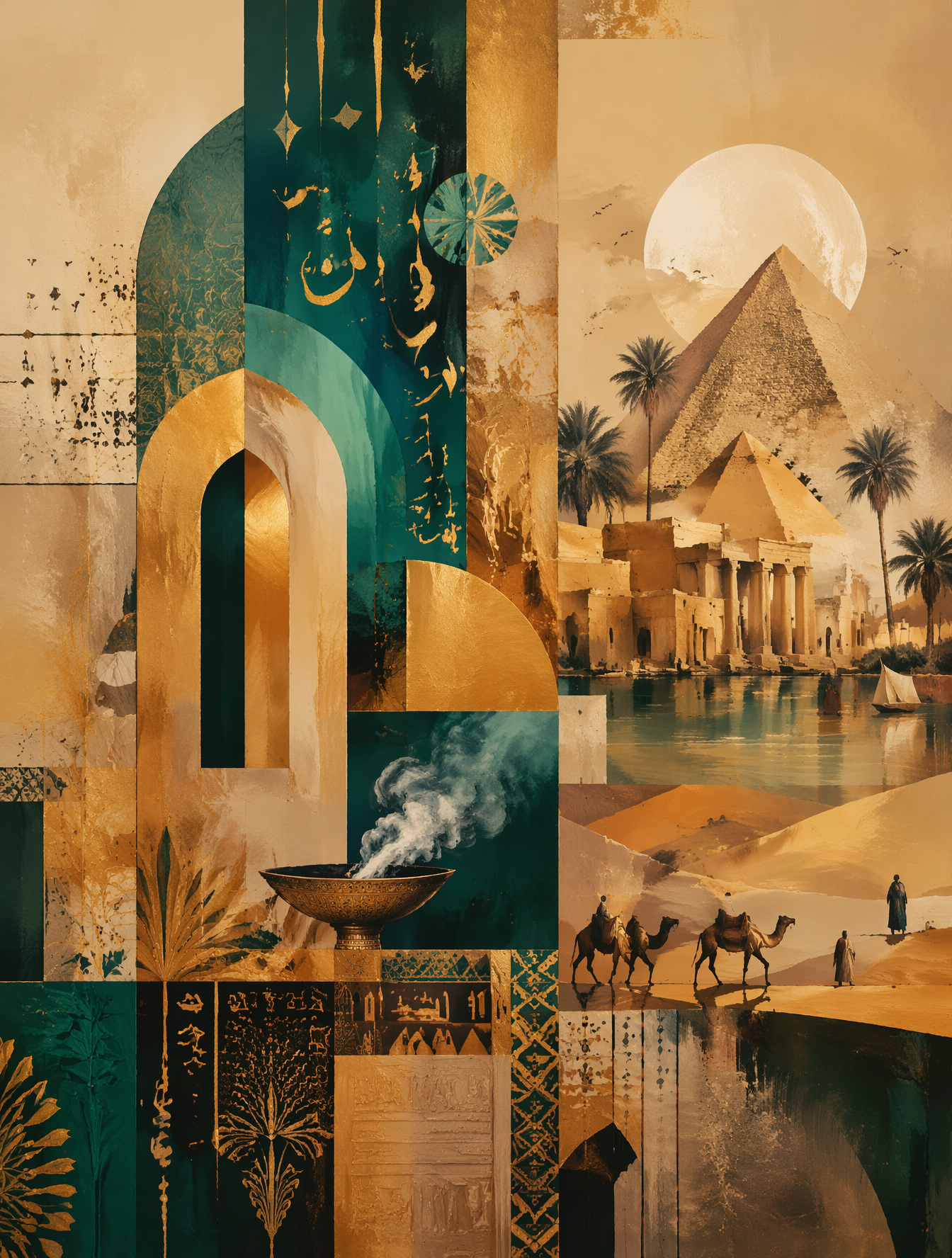 Representaciones abstractas del Egipto contemporáneo