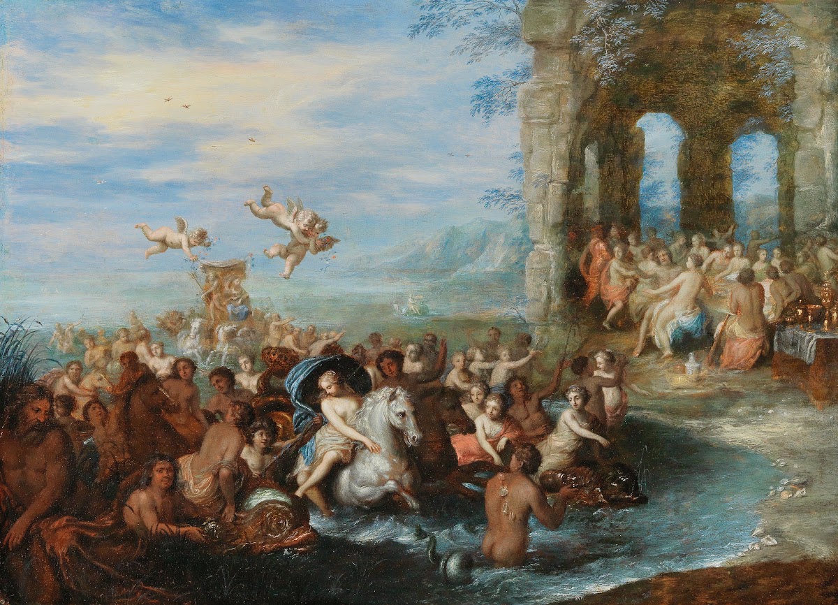 Feast of the gods with the Marriage of Neptune and Amphitrite