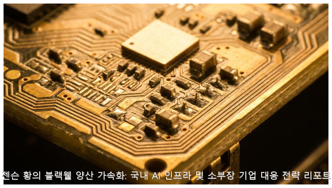 젠슨 황의 블랙웰 양산 가속화: 국내 AI 인프라 및 소부장 기업 대응 전략 리포트 핵심 안내 및 분석 인포그래픽 (6)