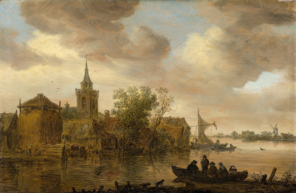 River View with Church and Farmhouse 1653