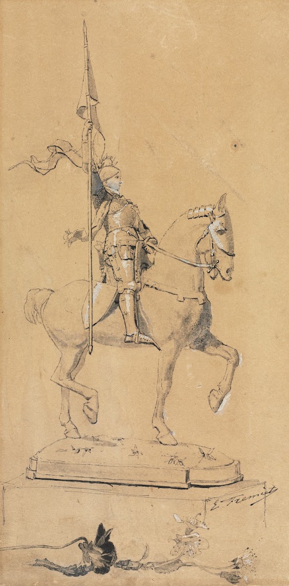 Joan Of Arc On Horseback C 1889 1899