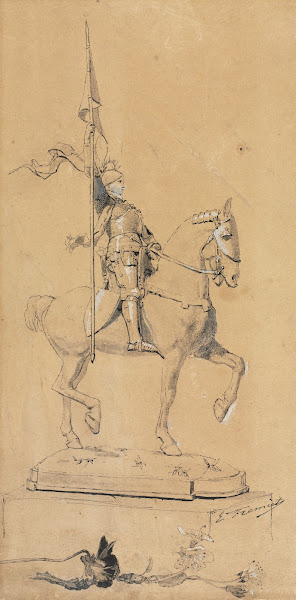 Joan Of Arc On Horseback C 1889 1899