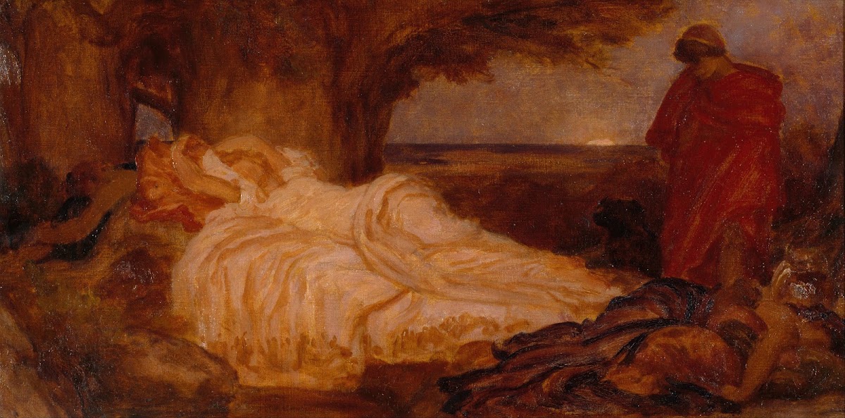 Colour study for Cymon and Iphigenia 1884