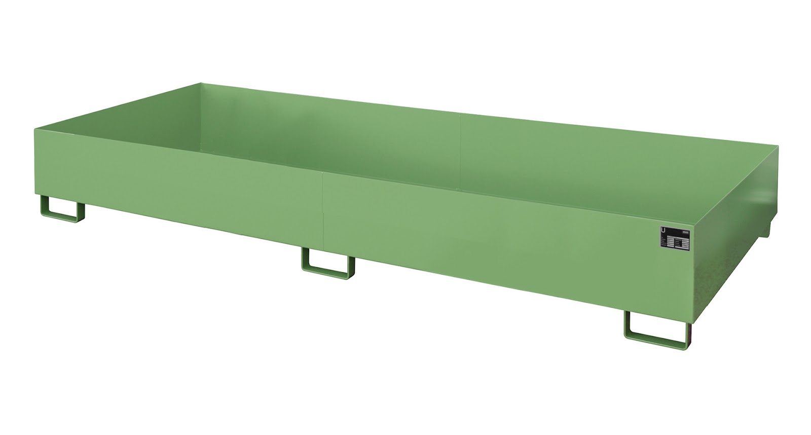 Stellingopvangbak RW 3300-2, gelakt, Resedagroen