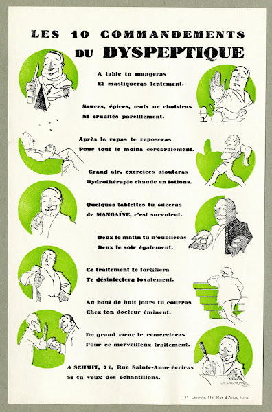 Les 10 commandements du dyspeptique