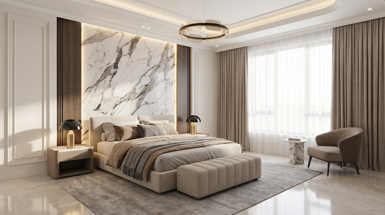 Room render in the "Modern Luxury" style