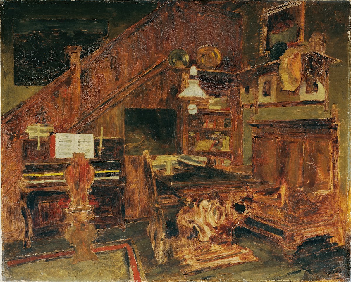 Atelier des Künstlers in Venedig 1877