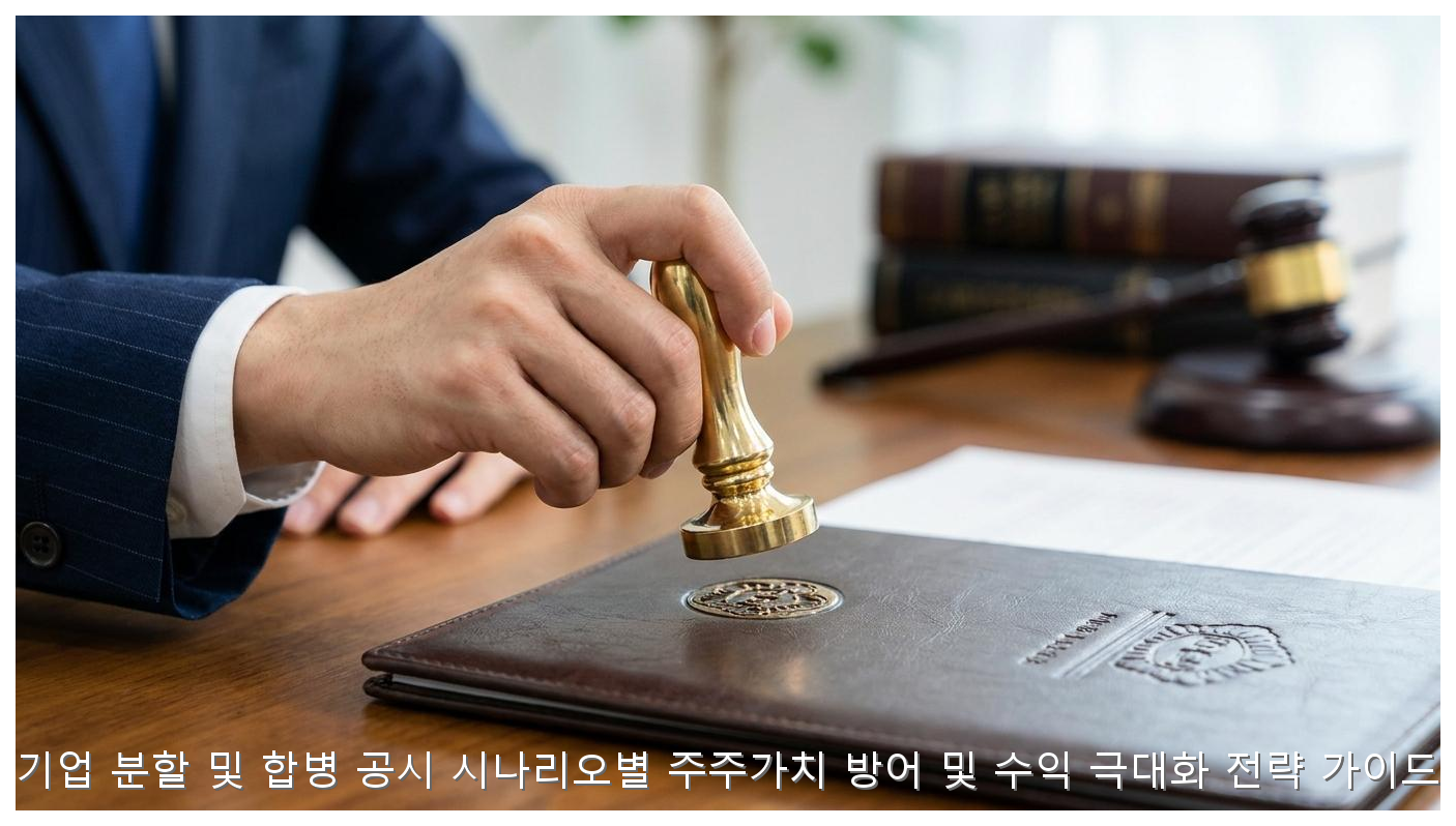 기업 분할 합병 대응 전략 가이드 핵심 안내 및 분석 인포그래픽 (5)