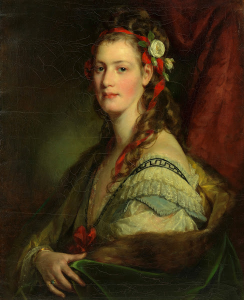 Marie Paterno geb Nemetschke später Amerling bzw Hoyos 4 Frau des Künstlers 1870