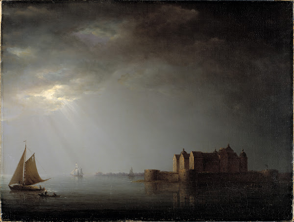Kalmar Castle by Moonlight 1835