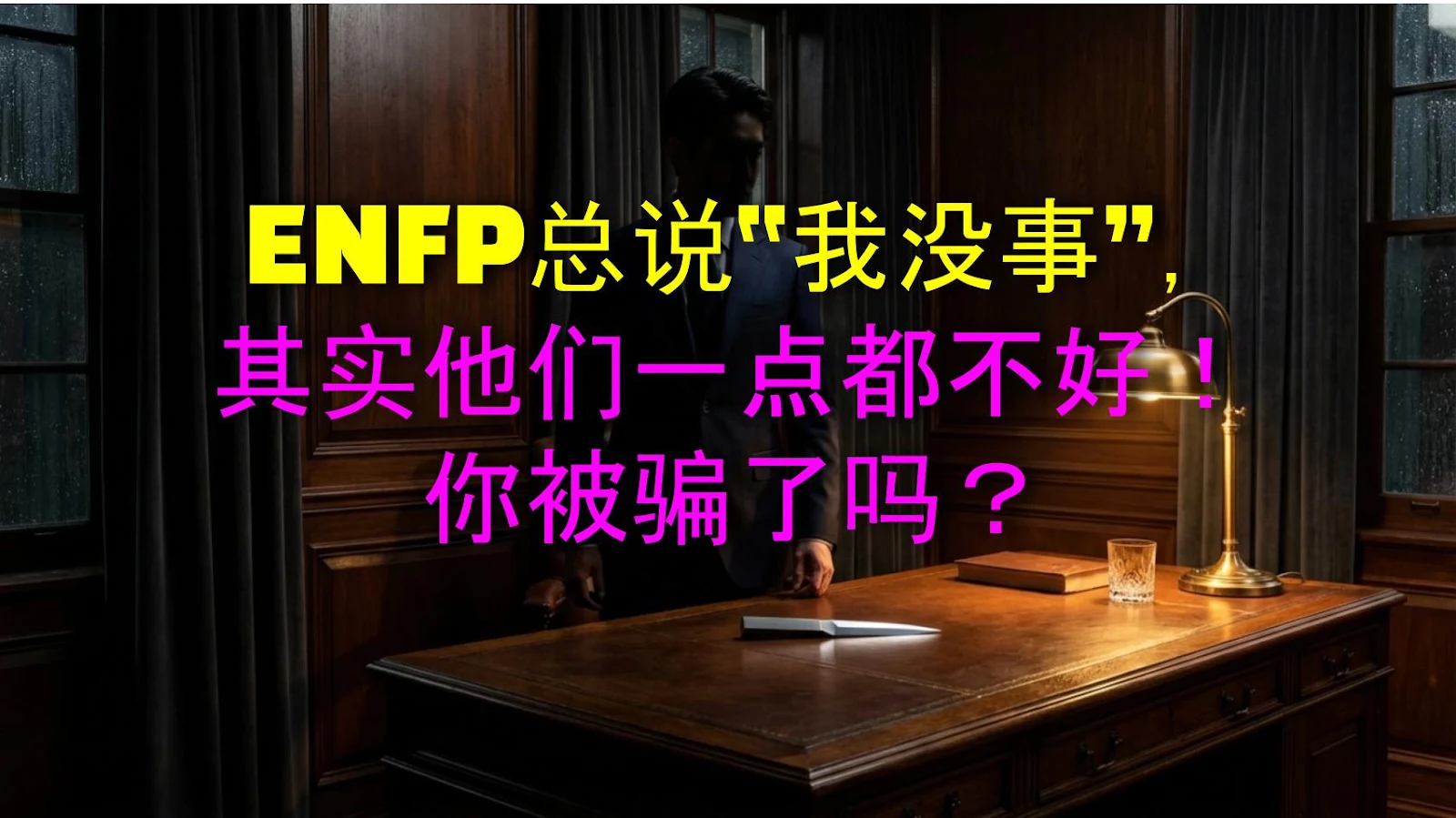 ENFP总说“我没事”，其实他们一点都不好！你被骗了吗？