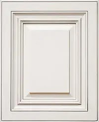 Value Collection Antique White cabinet door sample available through NEARME Kitchen & Bath