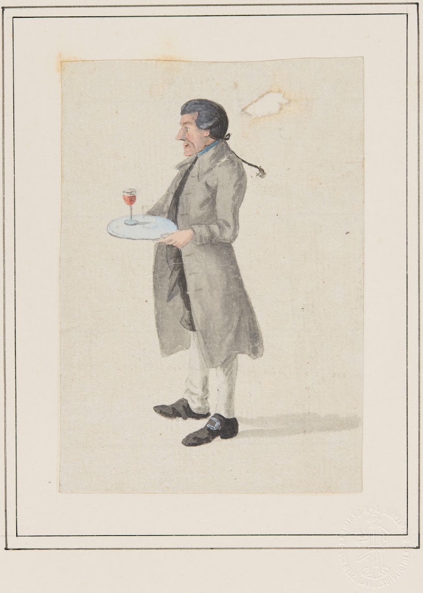 Ein Kellner des Bads Blumenstein 1804