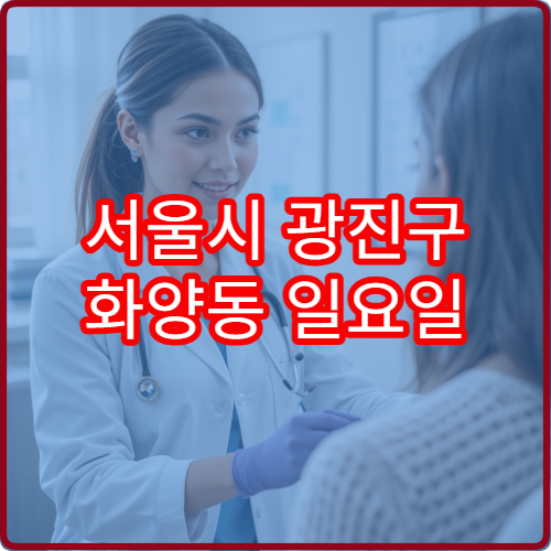 서울시 광진구 화양동 일요일 소아과 진료 병원 안내 주말 영업 소아과 병원 찾기