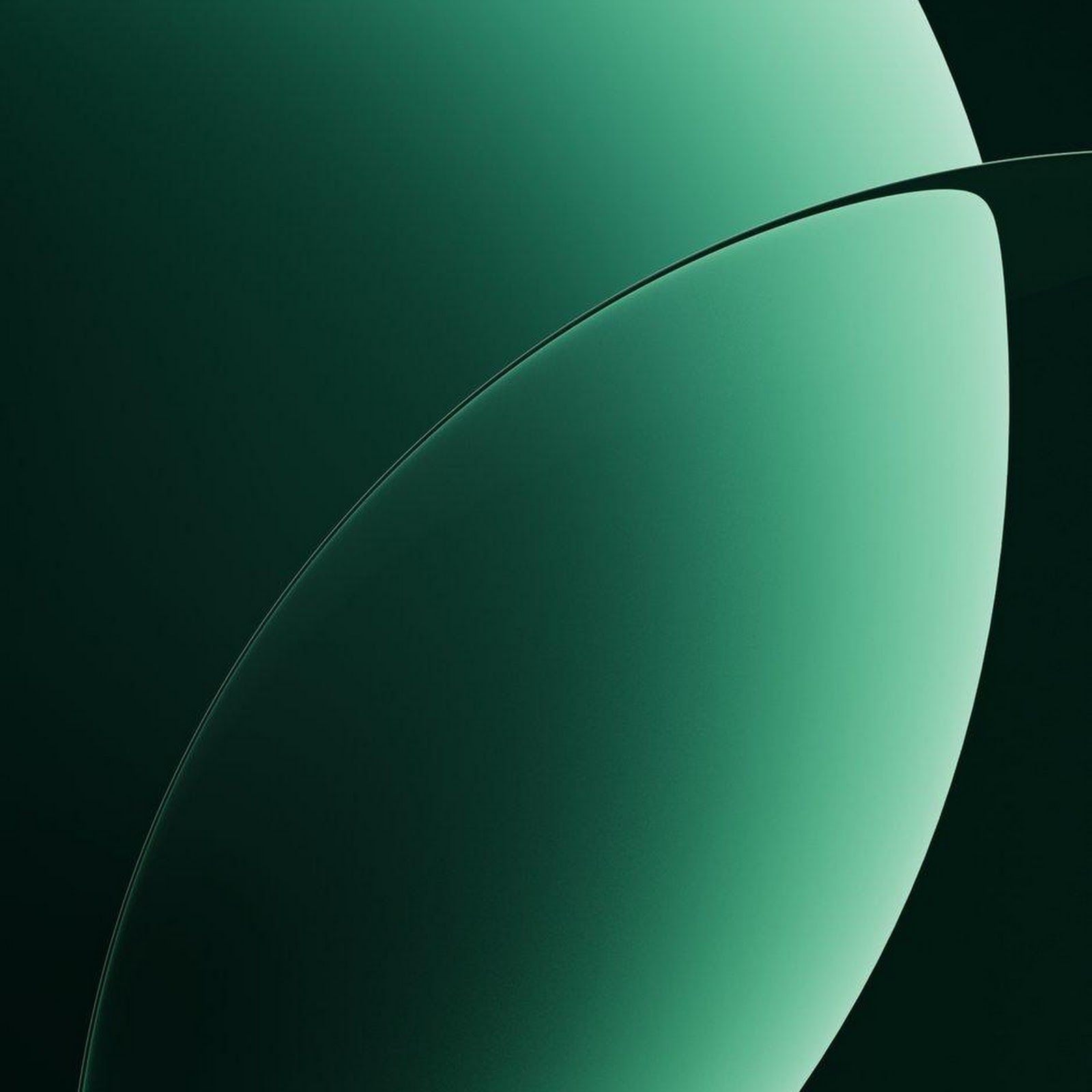 Download Abstract Green Curved Layers iPhone