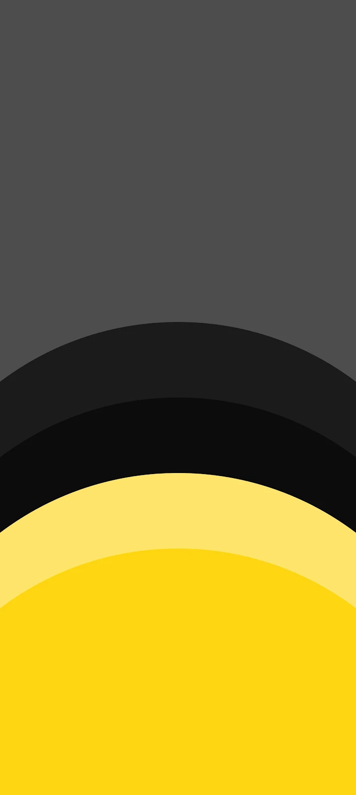 Abstract Yellow and Gray Curves - Minimalist Vector Art 2K iPhone Wallpaper (1720x3840)