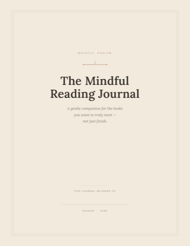 The Mindful Reading Journal Cover
