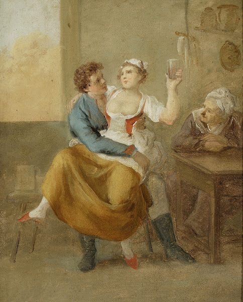 Scene in a tavern after 1794