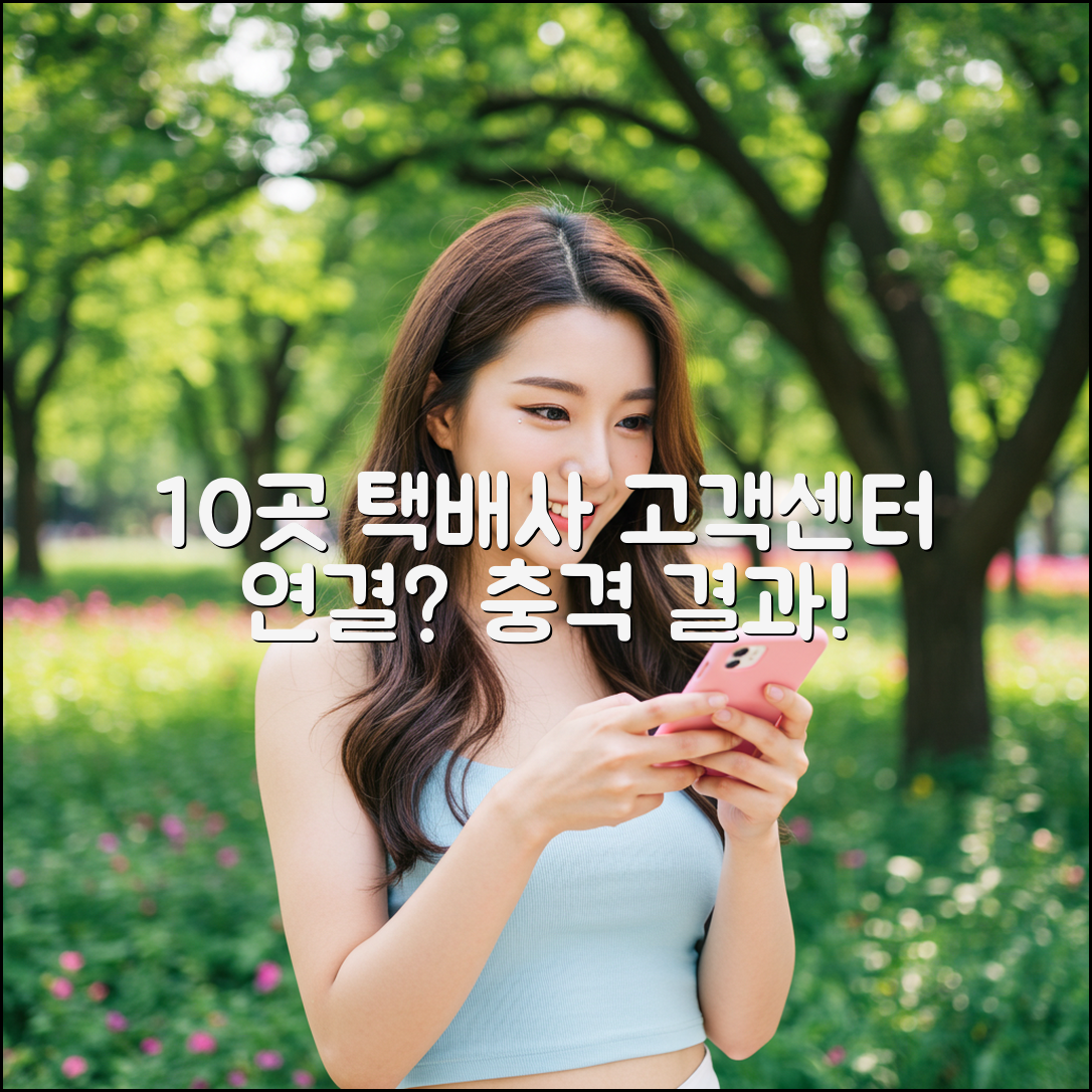 10개 택배사 고객센터 직접 연결, 그 결과는?