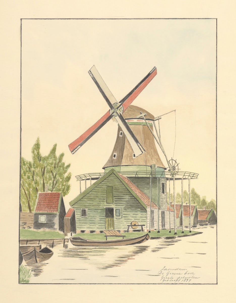 molens pelmolen De Groene Boer 1930 1940