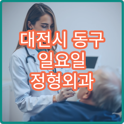 대전시 동구 일요일 정형외과 진료 병원 골절 염좌 통증 치료
