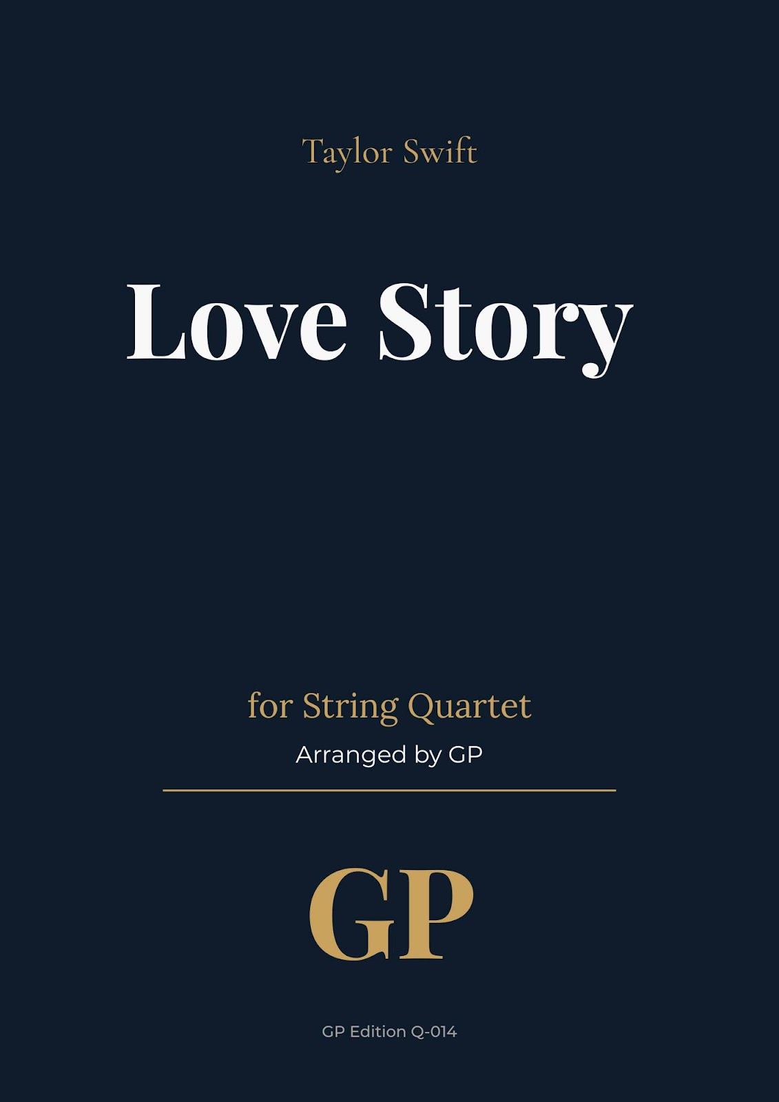 Love Story – Taylor Swift | String Quartet Sheet Music