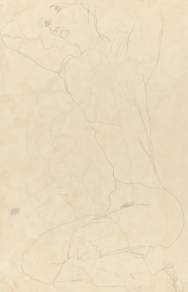 Study for Reclining Nude with Arms Raised 1915