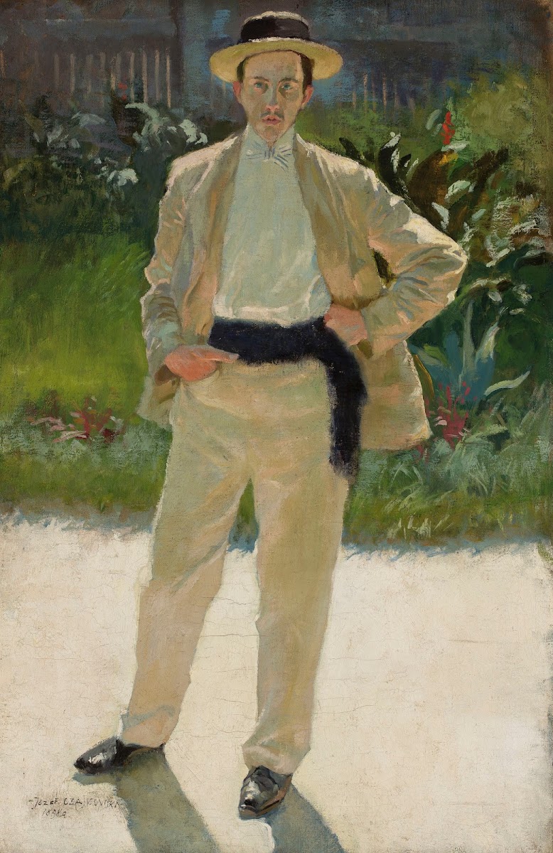 Portrait of Stanisław Czajkowski painter artists brother 1898