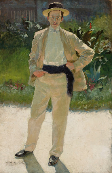Portrait of Stanisław Czajkowski painter artists brother 1898