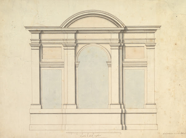 Elevation of Wall Decoration in the Villa Medici 16881782