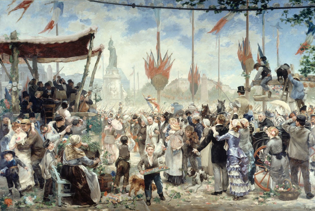 14 Juillet 1880 inauguration du monument à la République 1882