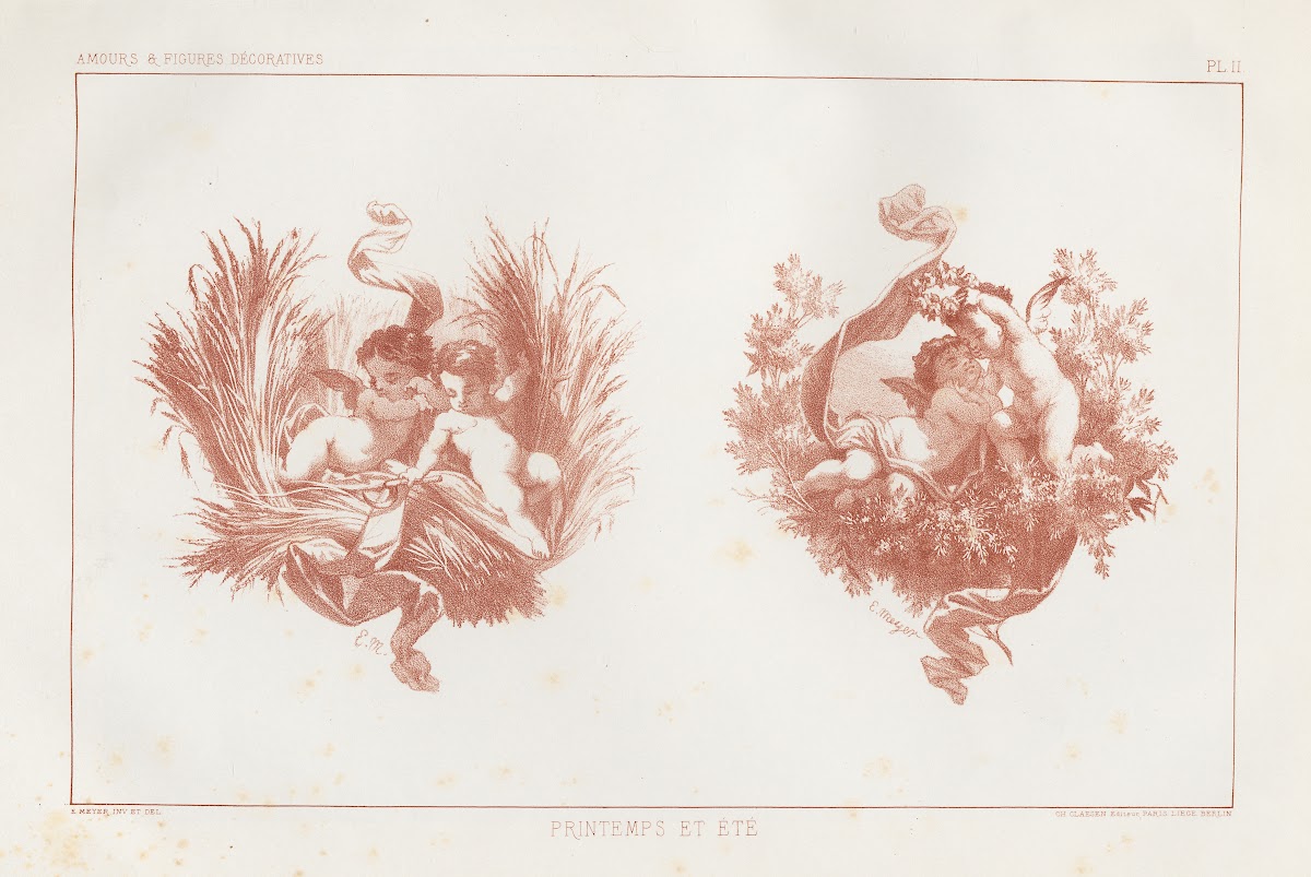 Amours et figures décoratives arts industriels Pl03 1890