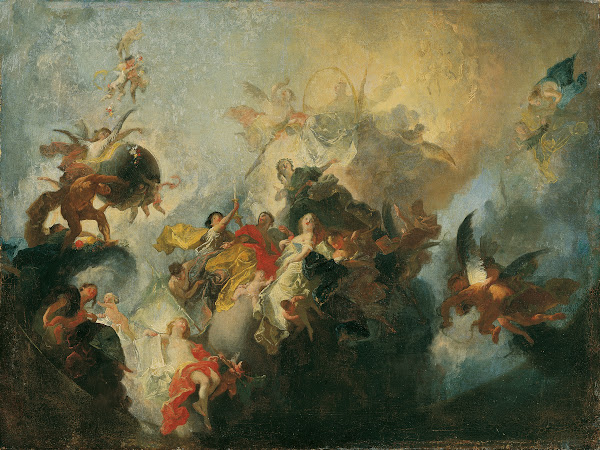 Die göttliche Vorsehung und Tugenden 1765
