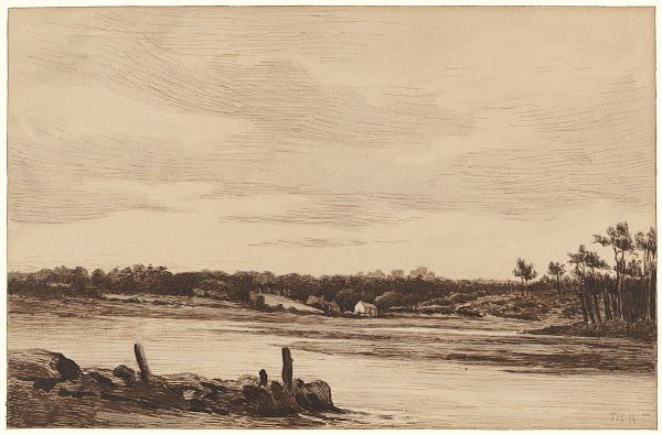 The Loing River at the Edge of the Forest of Fontainebleau 1830
