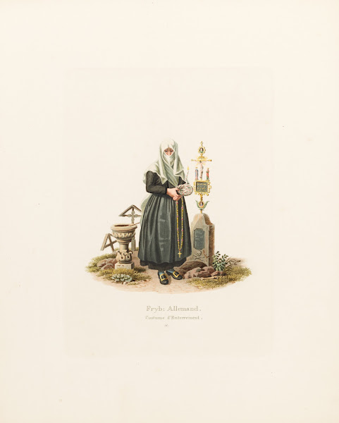 Fryb Allemand Costume dEnterrement 1824