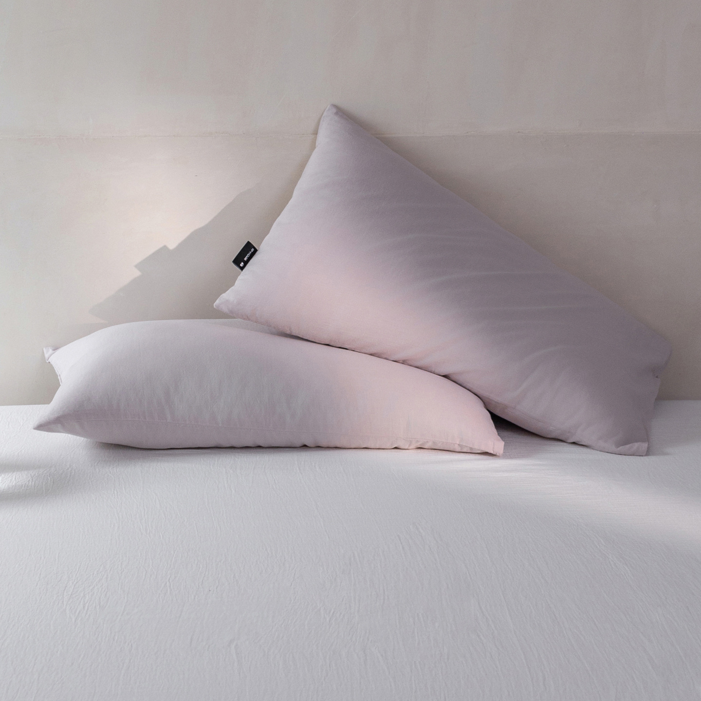Cotton pillowcases, 2-piece set, double-layer gauze