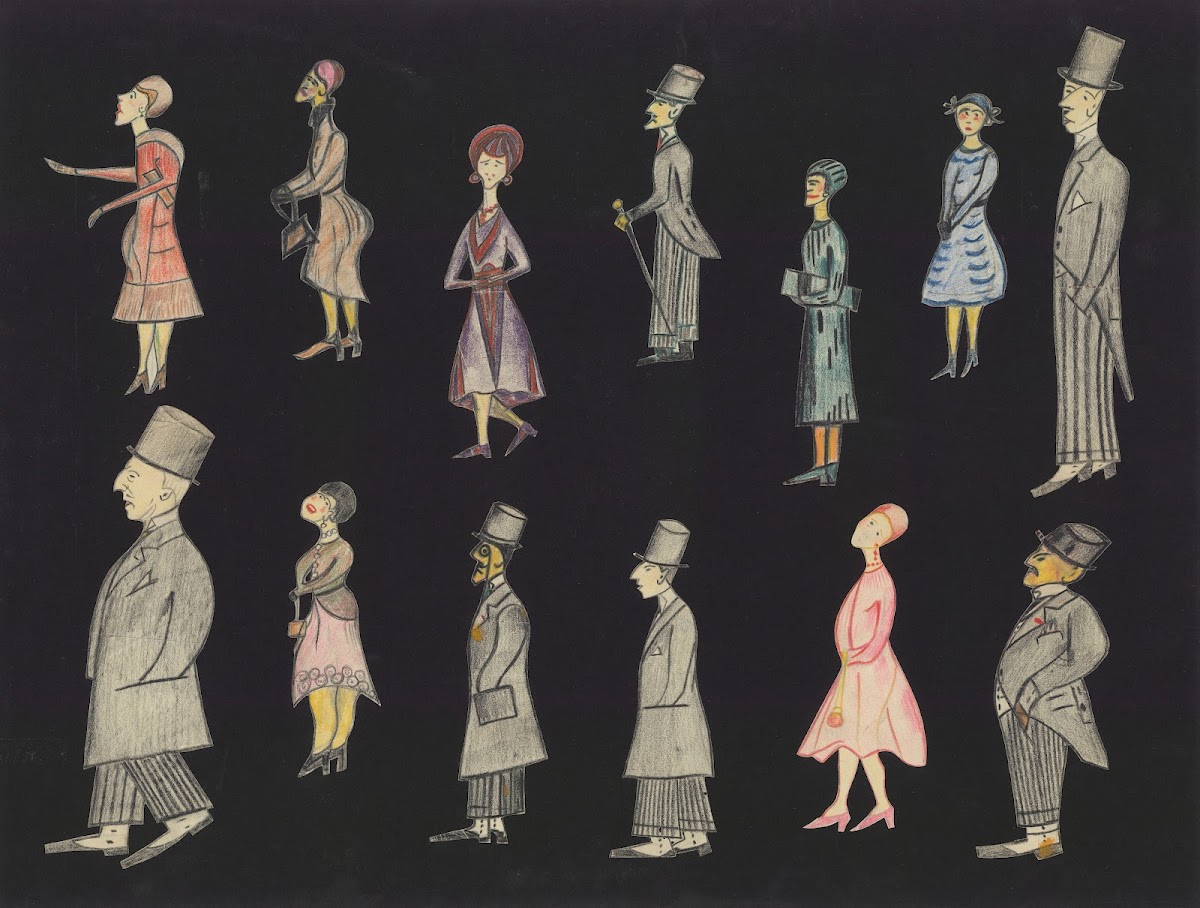 Le Singe velu  maquette daccessoire  planche treize silhouettes pour marionnette