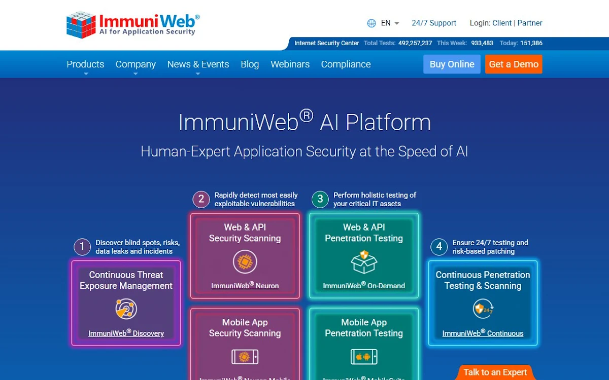 Captura de Free GDPR and Website Security Test