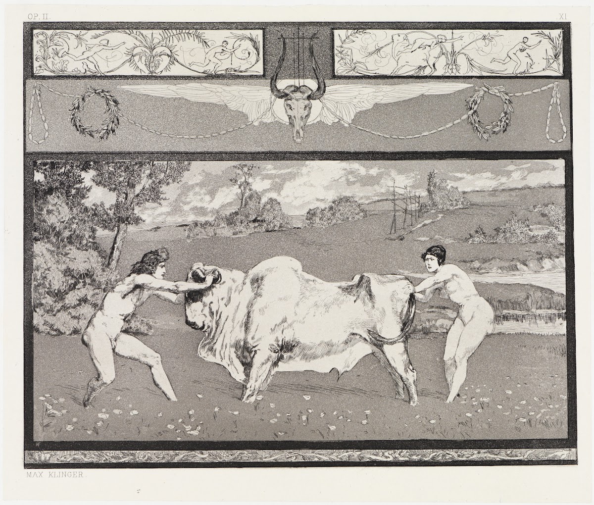 Apollo und Daphne II Rettungen Ovidischer Opfer Opus II Blatt 11 1879 1891