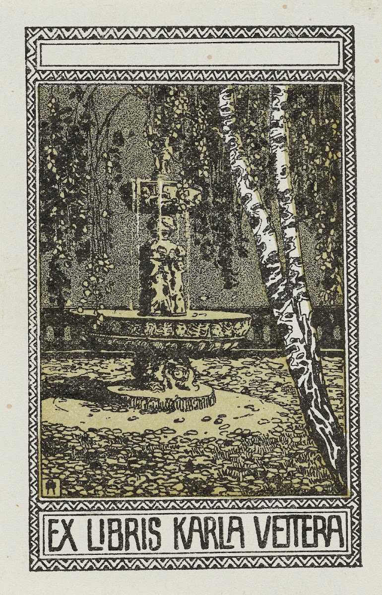 Bookplate of Karl Vetter 1910