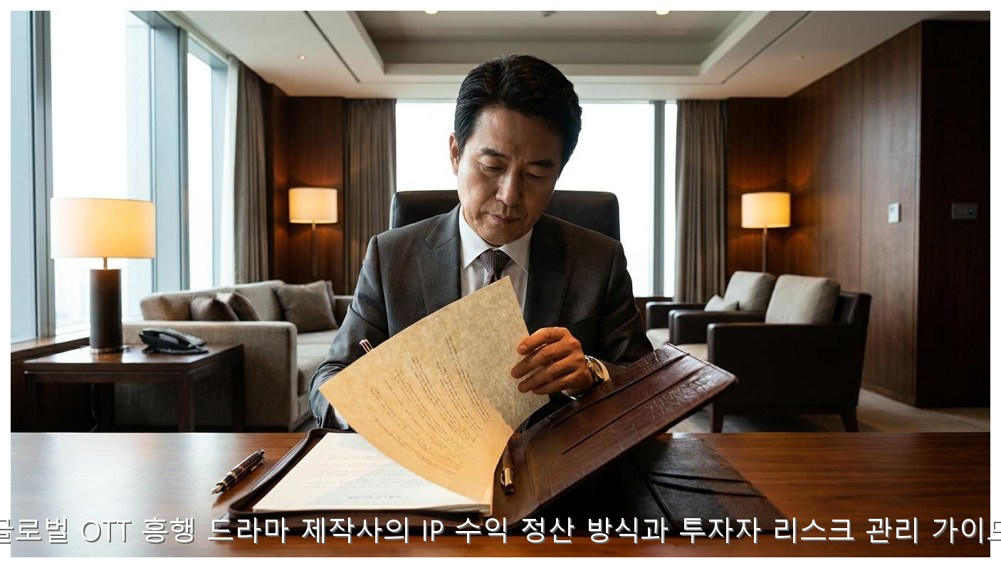 글로벌 OTT 흥행 드라마 제작사의 IP 수익 정산 방식과 투자자 리스크 관리 가이드 핵심 안내 및 분석 인포그래픽 (2)