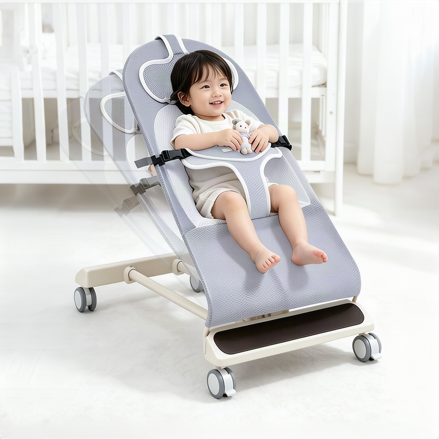 Babywippe mit Musik und Spielzeug, ab Geburt
