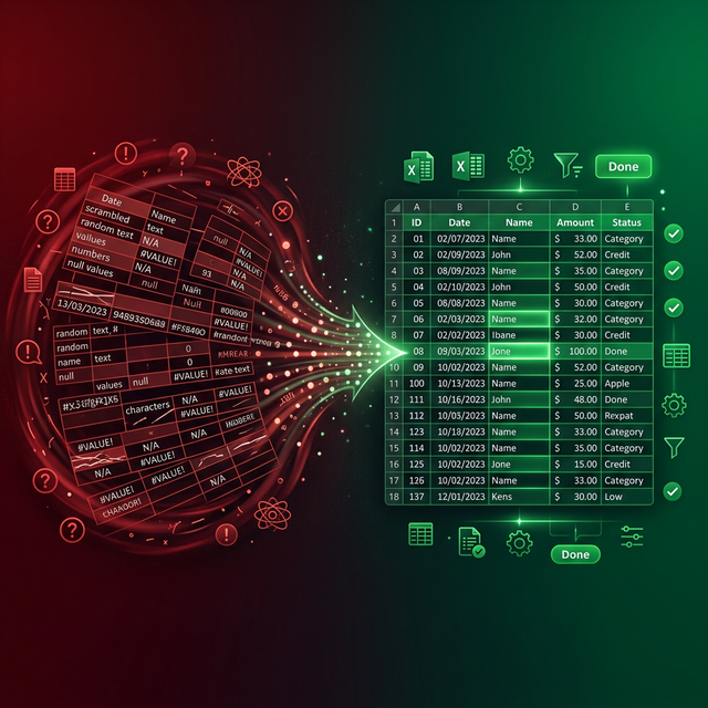 Làm Sạch Dữ Liệu Trong Excel: TRIM, CLEAN, SUBSTITUTE Và Các Kỹ Thuật Data Cleaning