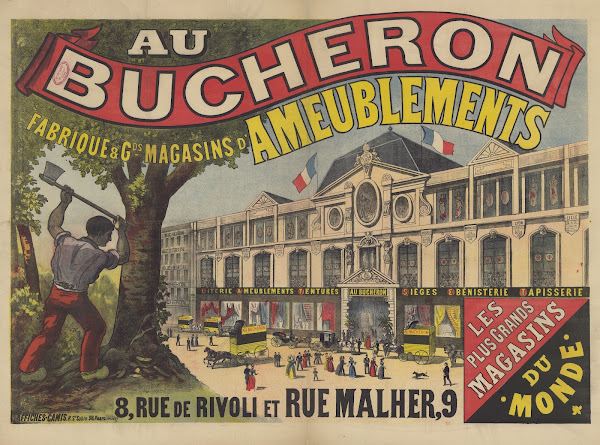 Au bucheron fabrique  grands magasins dameublements 8 rue de Rivoli et rue Malhe